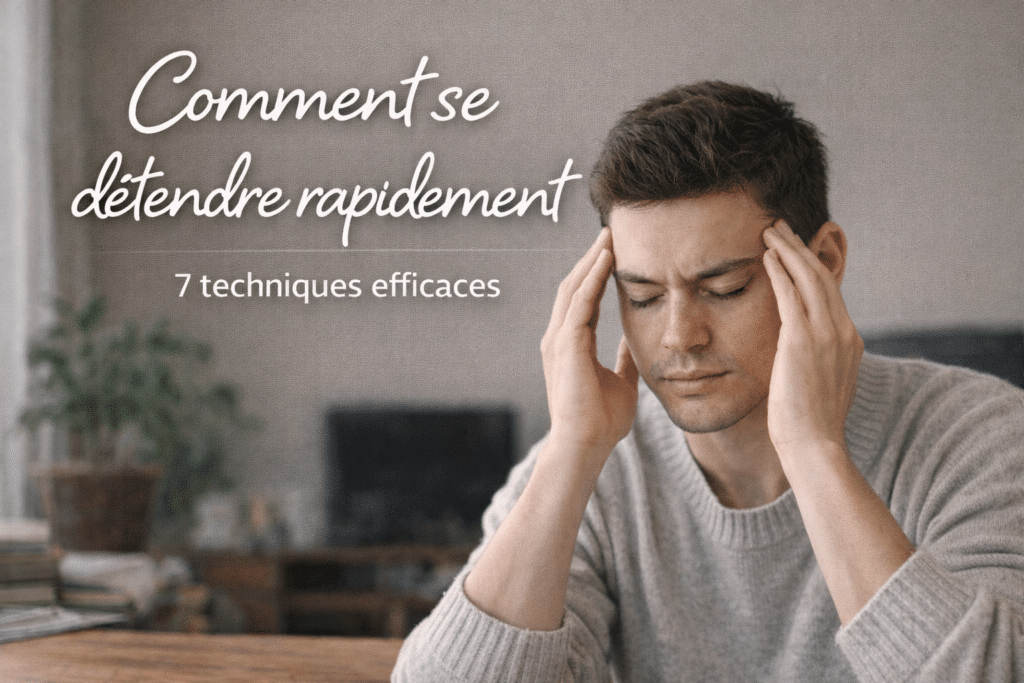 Comment se détendre rapidement quand le stress monte